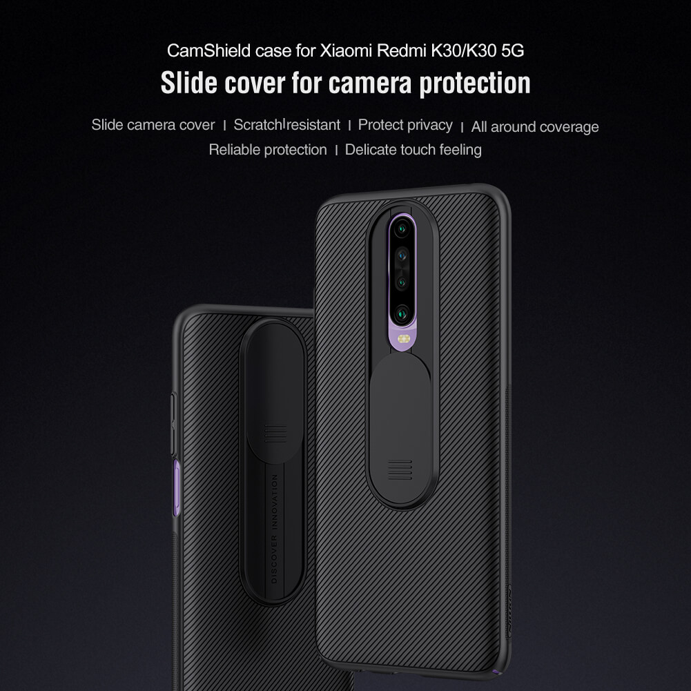Nillkin CamShield cover case for Xiaomi Redmi K30 (K30 5G), Xiaomi Pocophone X2 (Poco X2)