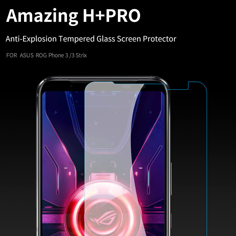 Nillkin Amazing H+ Pro tempered glass screen protector for Asus ROG Phone 3 (ZS661KS), ROG Phone 3 Strix Edition
