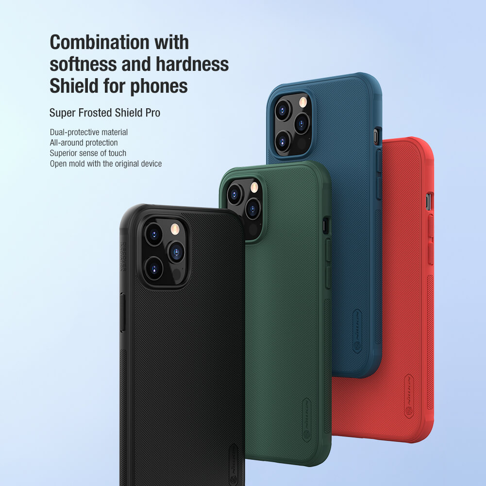 Ốp lưng Nillkin Super Frosted Shield Pro Matte cho Apple iPhone 12 Pro Max 6.7