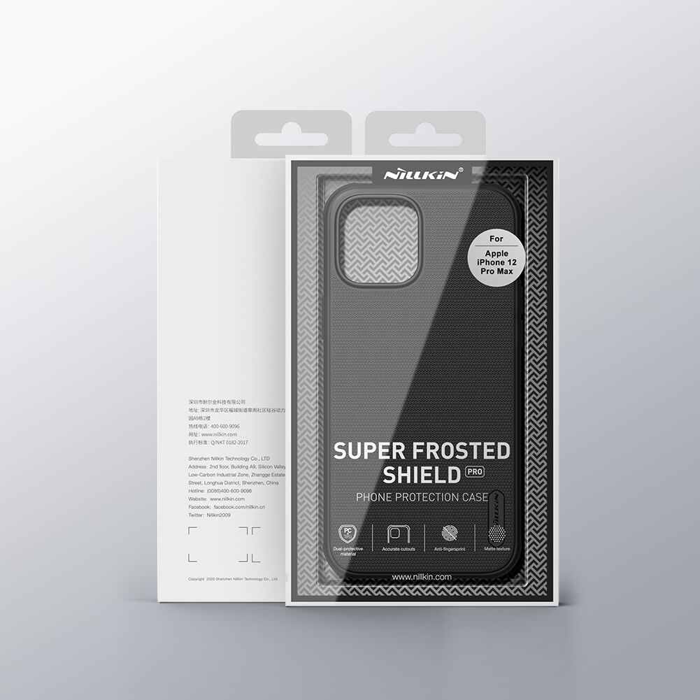 Ốp lưng Nillkin Super Frosted Shield Pro Matte cho Apple iPhone 12 Pro Max 6.7