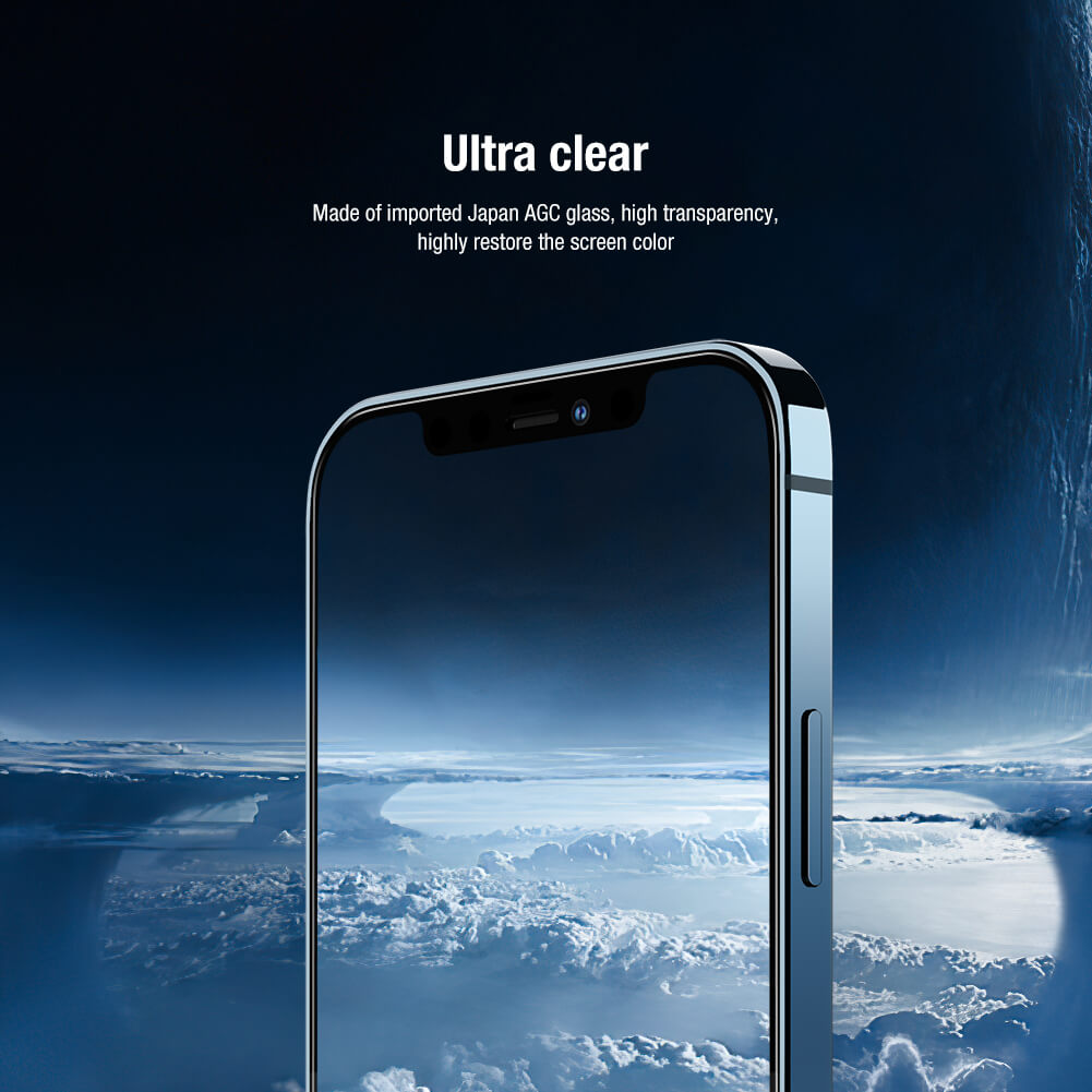 Bảo vệ màn hình kính cường lực full màn hình HD 2 trong 1 Nillkin Amazing cho Apple iPhone 12 6.1
