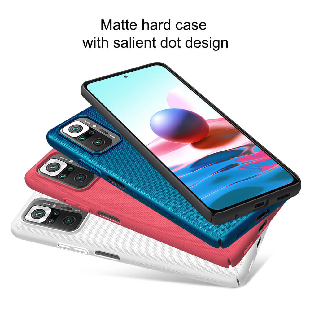 Nillkin Super Frosted Shield Matte cover case for Xiaomi Redmi Note 10 Pro 4G, Redmi Note 10 Pro Max
