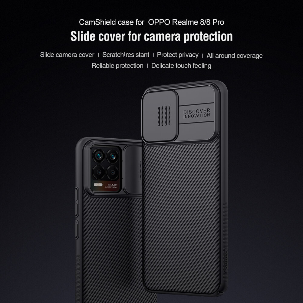 Nillkin CamShield cover case for Oppo Realme 8, Realme 8 Pro