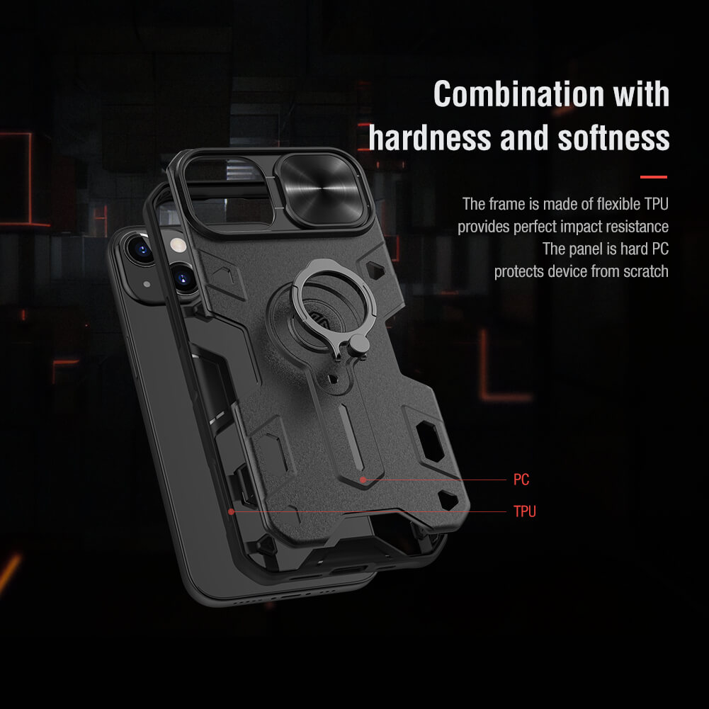 Nillkin CamShield Armor case for Apple iPhone 13 (without LOGO cutout)
