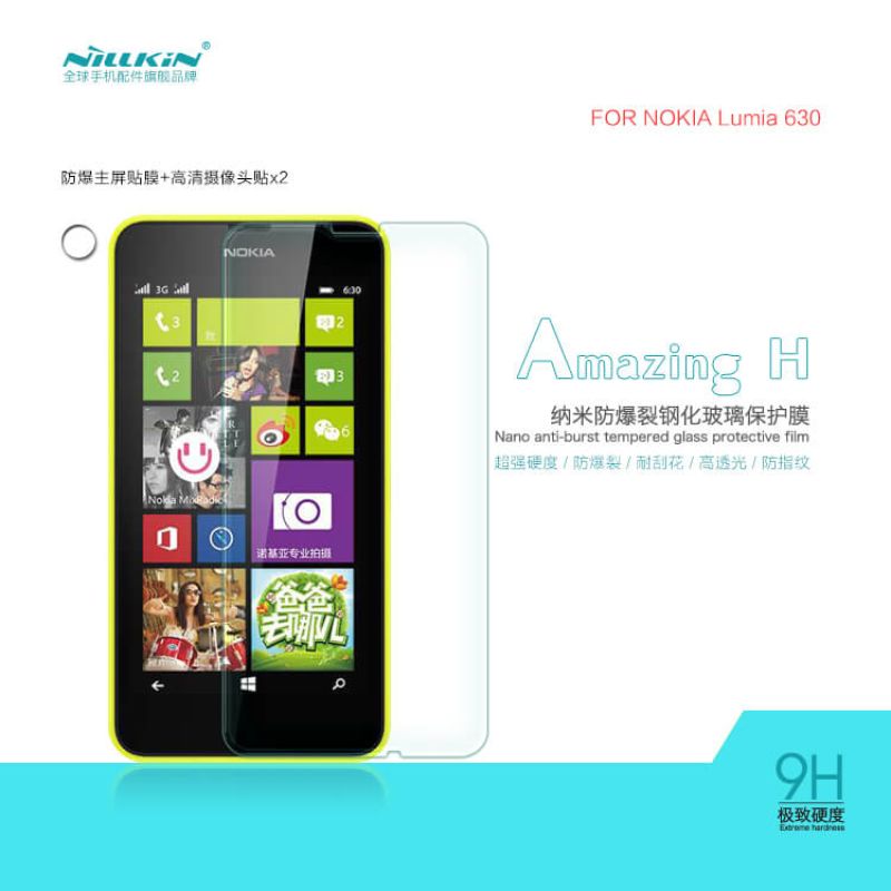 Nillkin Amazing H tempered glass screen protector for Nokia Lumia 630 (635) order from official NILLKIN store