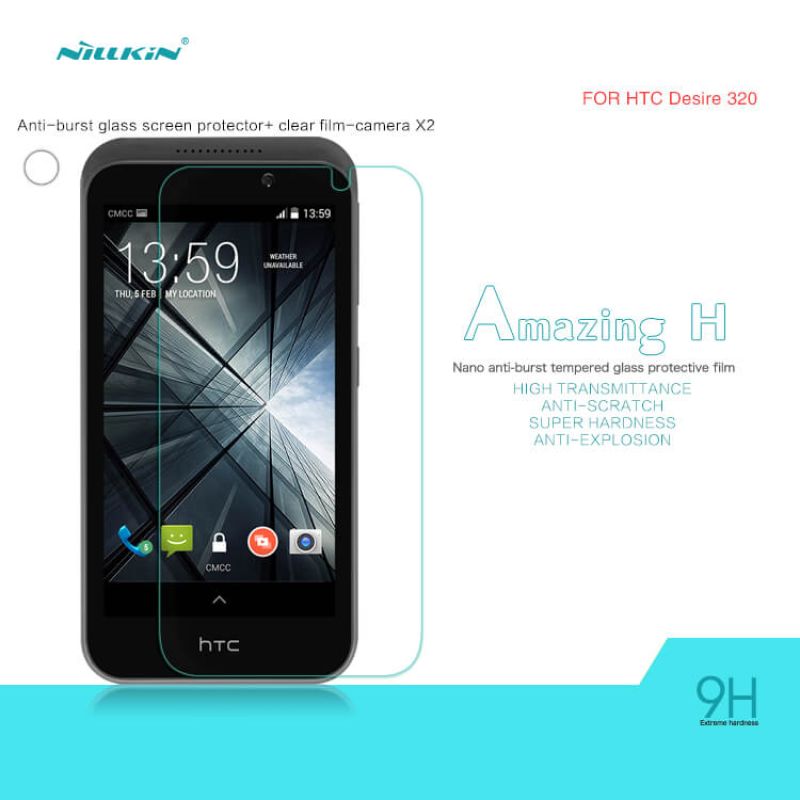 Nillkin Amazing H tempered glass screen protector for HTC Desire 320 (D320) order from official NILLKIN store