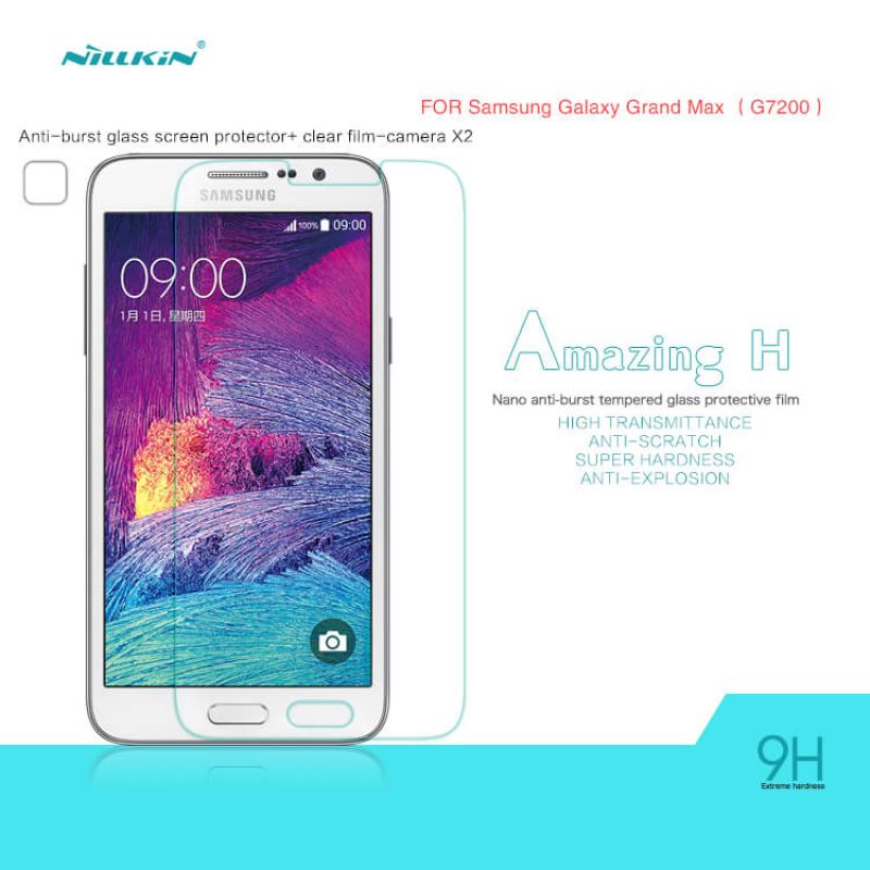 Nillkin Amazing H tempered glass screen protector for Samsung Galaxy Grand Max (Grand 3 G7200) order from official NILLKIN store