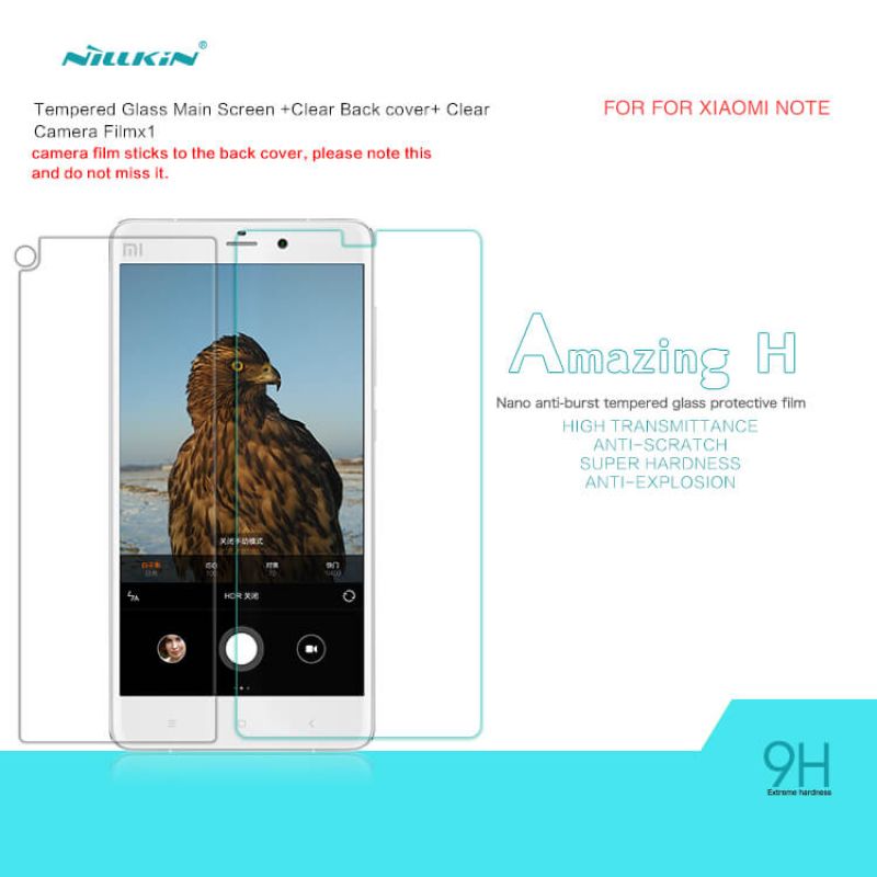 Nillkin Amazing H tempered glass screen protector for Xiaomi Note (Hongmi Mi Note) order from official NILLKIN store