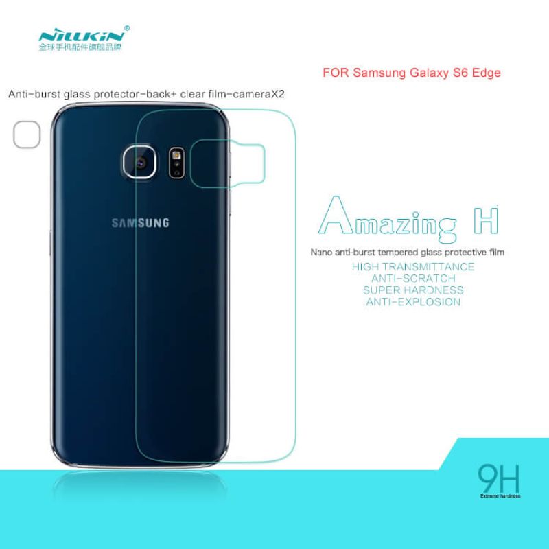 Nillkin Amazing H back cover tempered glass screen protector for Samsung Galaxy S6 Edge (G9250) order from official NILLKIN store