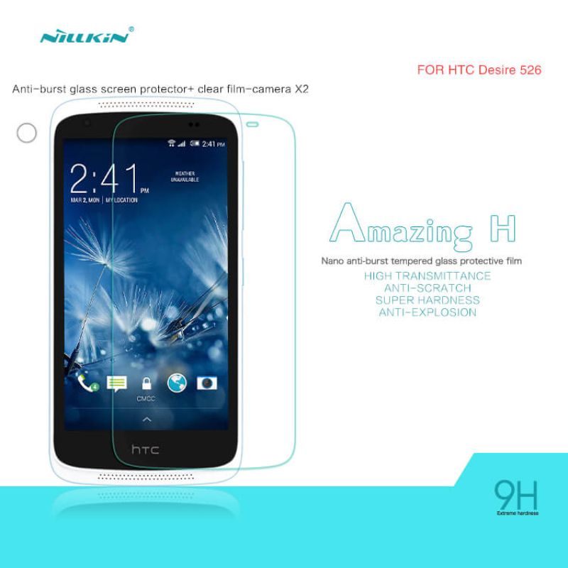 Nillkin Amazing H tempered glass screen protector for HTC Desire 526 (D526) order from official NILLKIN store