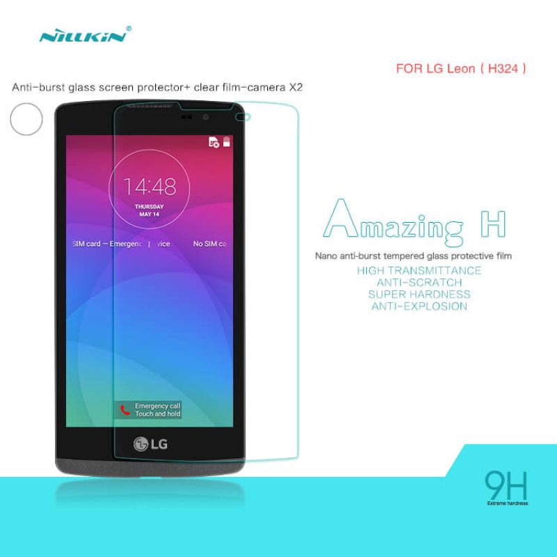 Nillkin Amazing H tempered glass screen protector for LG Leon (H324 H340N H326T) order from official NILLKIN store