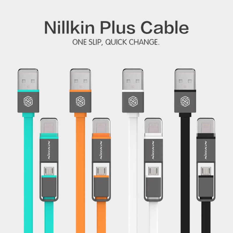 Nillkin Combo Lightning+MicroUSB high quality cable (Plus Cable) order from official NILLKIN store