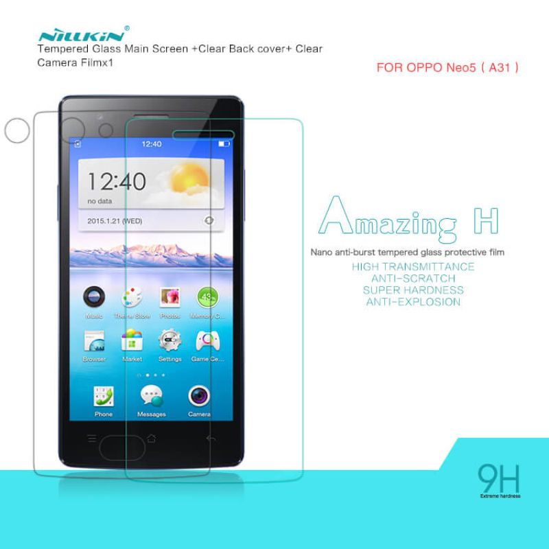 Nillkin Amazing H tempered glass screen protector for Oppo Neo 5 (A31) order from official NILLKIN store