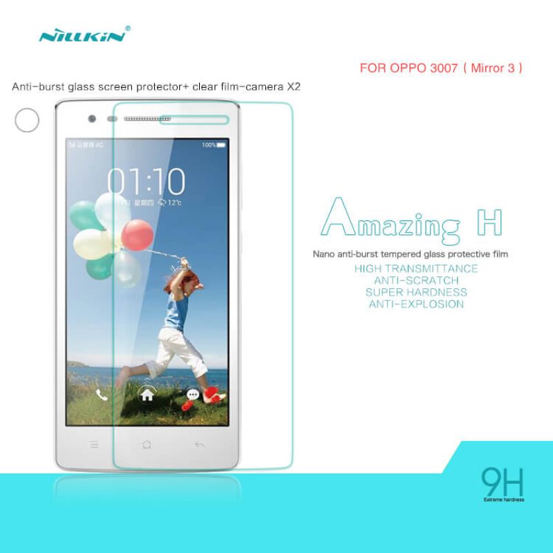 Nillkin Amazing H tempered glass screen protector for Oppo Mirror 3 (3007) order from official NILLKIN store