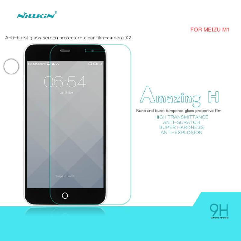 Nillkin Amazing H tempered glass screen protector for Meizu M1 (Blue Charm) Meizu Meilan M1 order from official NILLKIN store