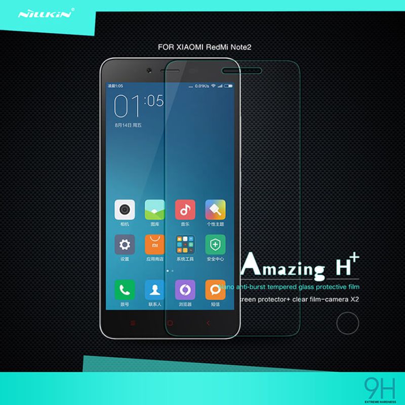 Nillkin Amazing H+ tempered glass screen protector for Xiaomi Hongmi Redmi Note 2 (Note2 MIUI 6) order from official NILLKIN store