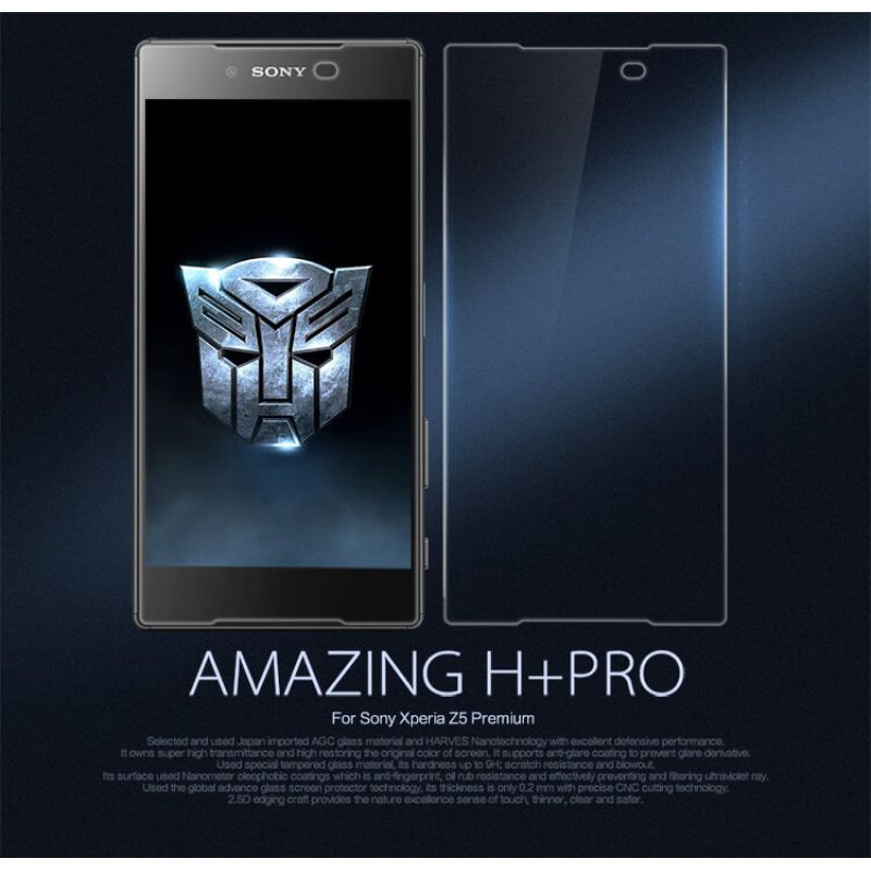 Nillkin Amazing H+ Pro tempered glass screen protector for Sony Xperia Z5 Premium (Xperia Z5 Plus) order from official NILLKIN store