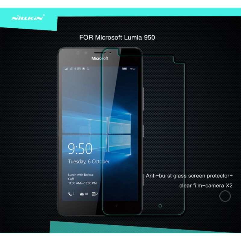 Nillkin Amazing H tempered glass screen protector for Microsoft Lumia 950 (Microsoft McLaren TalkMan RM-1106) order from official NILLKIN store