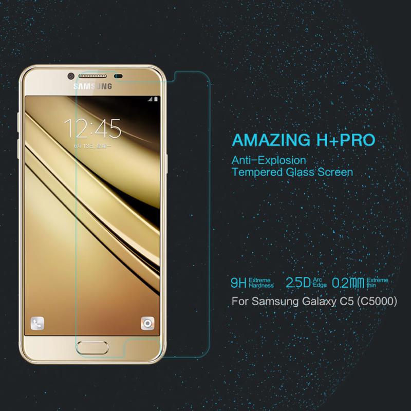 Nillkin Amazing H+ Pro tempered glass screen protector for Samsung Galaxy C5 (C5000) order from official NILLKIN store