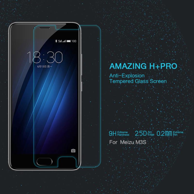 Nillkin Amazing H+ Pro tempered glass screen protector for Meizu M3S order from official NILLKIN store
