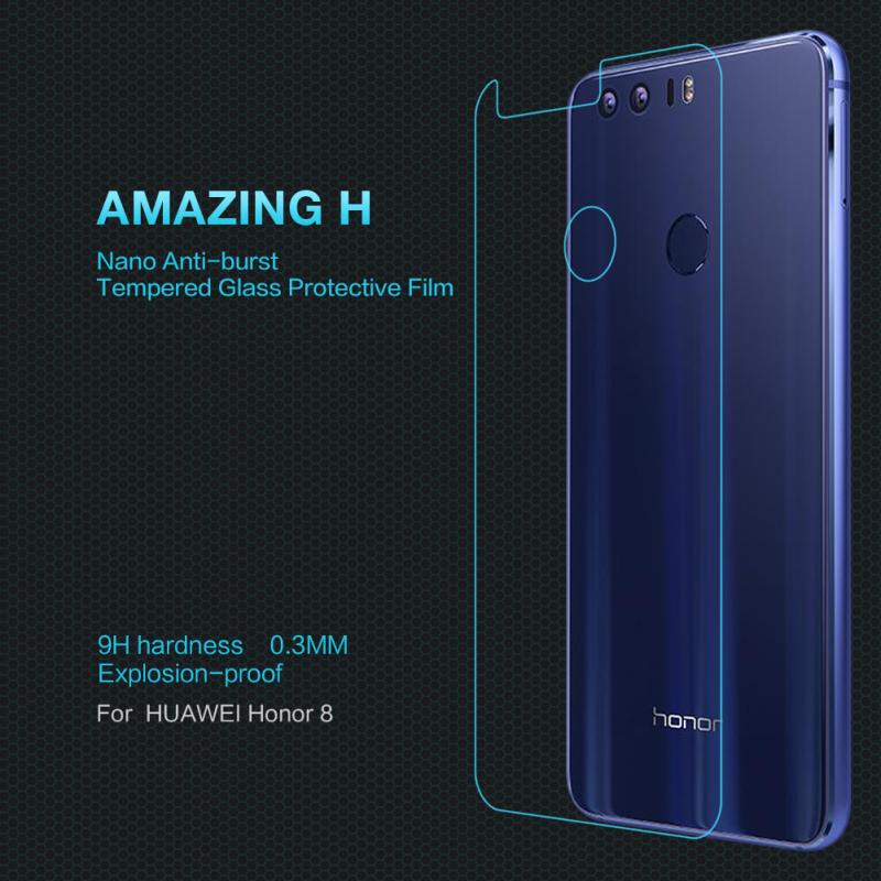 Nillkin Amazing H back cover tempered glass screen protector for Huawei Honor 8 FRD-L09 FRD-L19 FRD-L04 FRD-DL00 FRD-AL10 FRD-AL00 order from official NILLKIN store