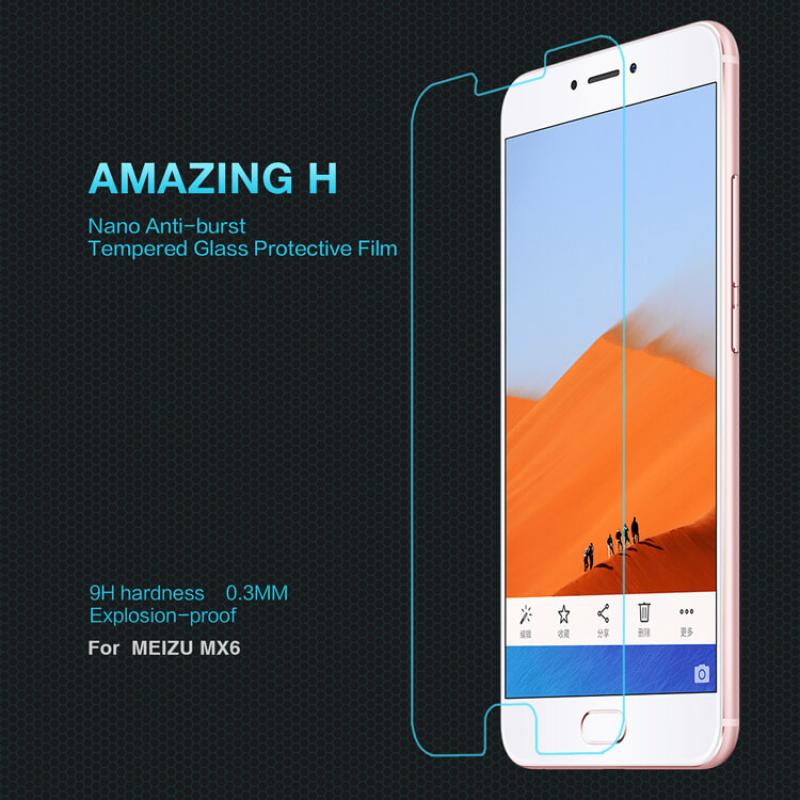 Nillkin Amazing H tempered glass screen protector for Meizu MX6 order from official NILLKIN store
