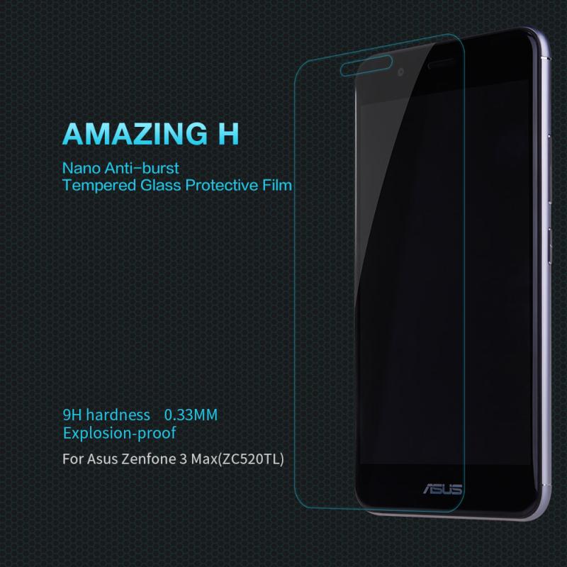 Nillkin Amazing H tempered glass screen protector for Asus Zenfone 3 Max ZF3 (ZC520TL) order from official NILLKIN store