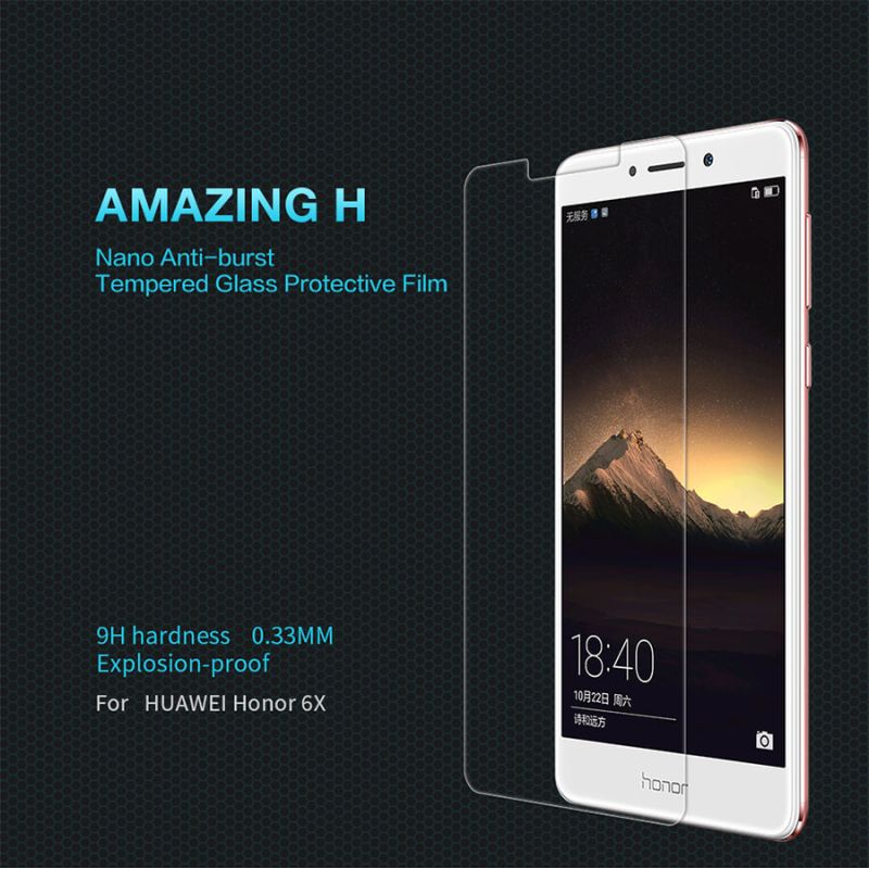 Nillkin Amazing H tempered glass screen protector for Huawei Honor 6X order from official NILLKIN store