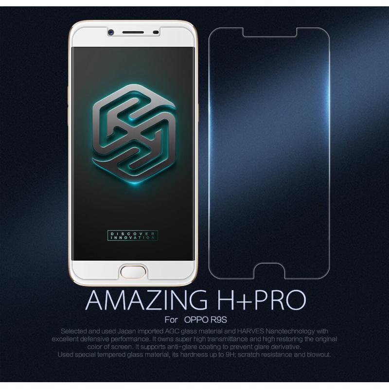 Nillkin Amazing H+ Pro tempered glass screen protector for Oppo R9S order from official NILLKIN store