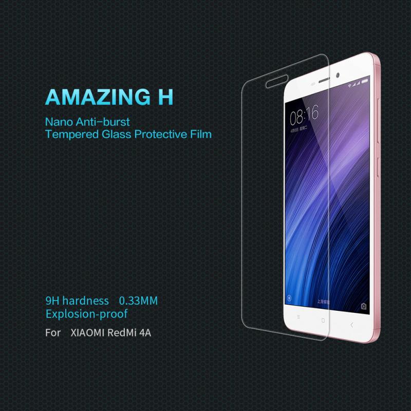 Nillkin Amazing H tempered glass screen protector for Xiaomi Redmi 4A order from official NILLKIN store
