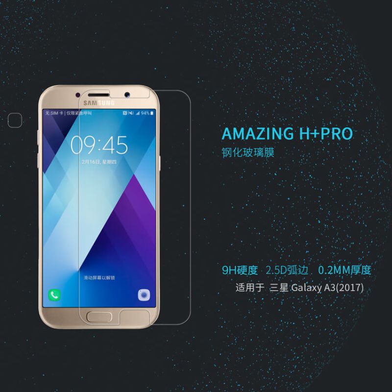 Nillkin Amazing H+ Pro tempered glass screen protector for Samsung Galaxy A3 (2017) order from official NILLKIN store