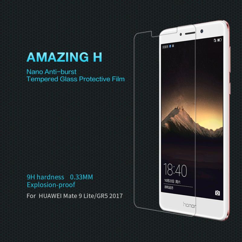 Nillkin Amazing H tempered glass screen protector for Huawei Mate 9 Lite / Huawei GR5 (2017) / Huawei Honor 6X order from official NILLKIN store