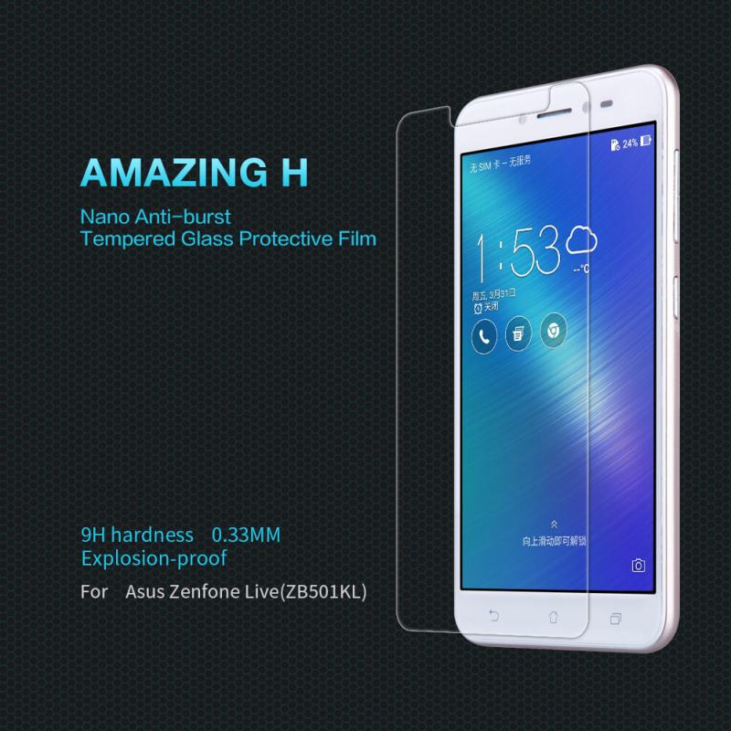 Nillkin Amazing H tempered glass screen protector for Asus Zenfone Live (ZB501KL) order from official NILLKIN store