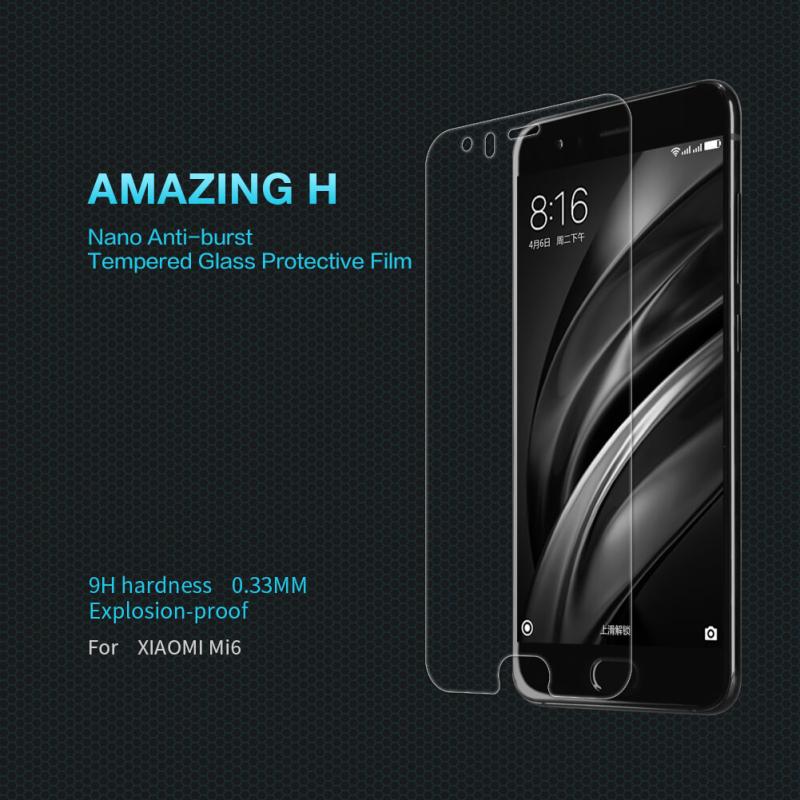 Nillkin Amazing H tempered glass screen protector for Xiaomi Mi6 order from official NILLKIN store