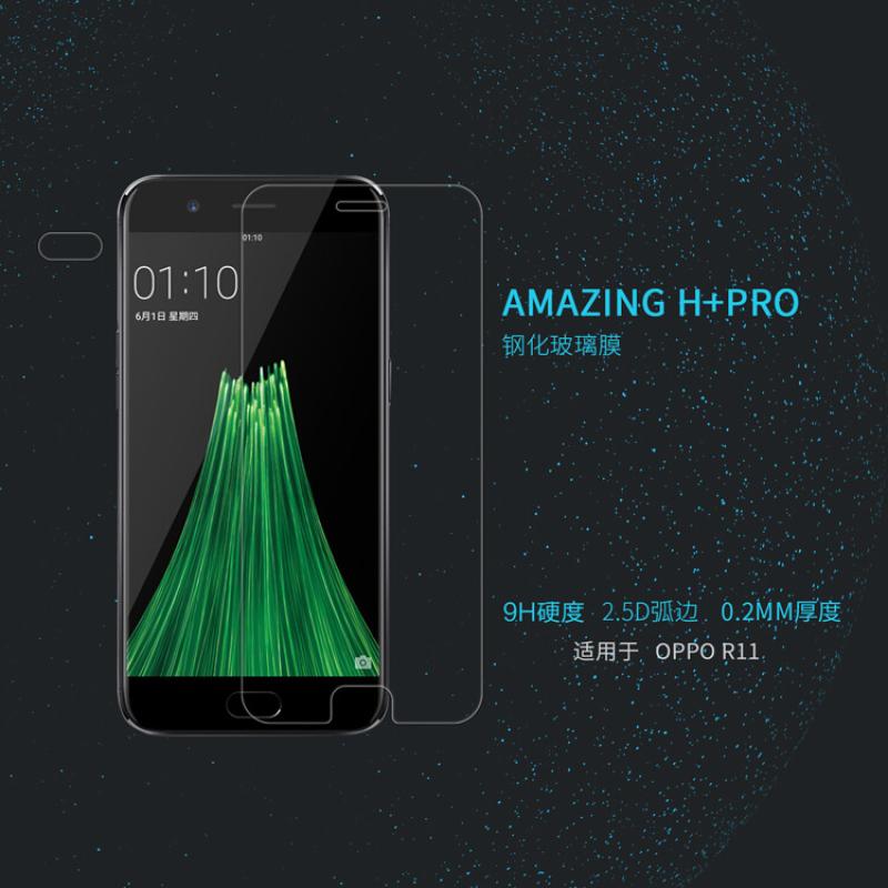 Nillkin Amazing H+ Pro tempered glass screen protector for Oppo R11 order from official NILLKIN store
