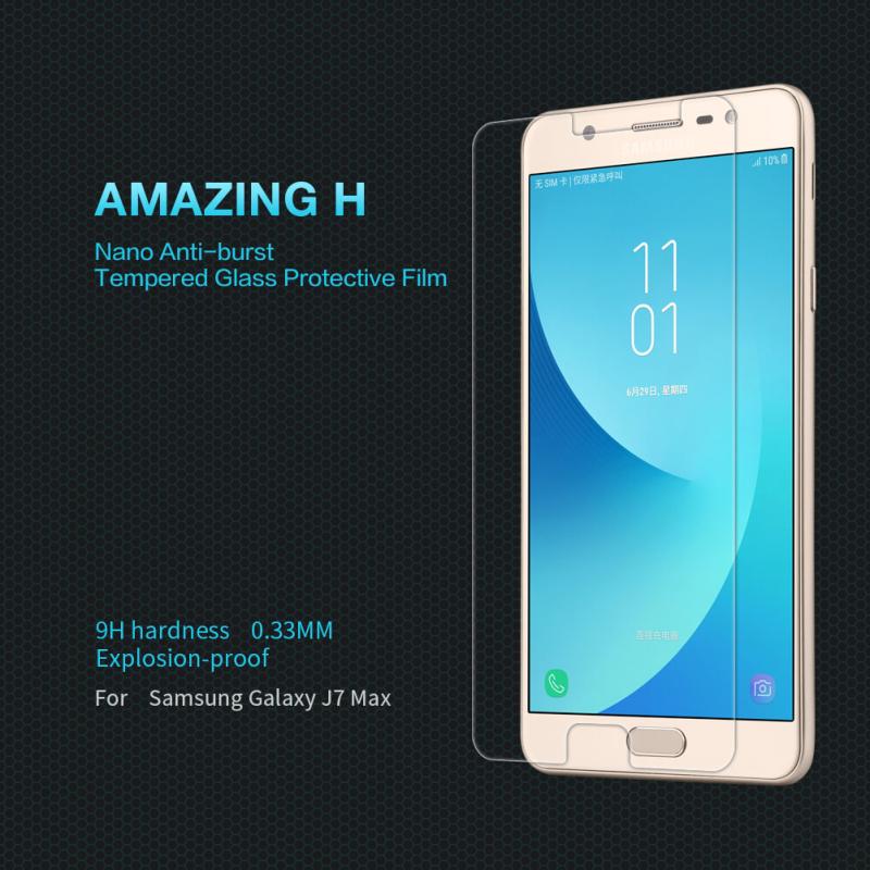 Nillkin Amazing H tempered glass screen protector for Samsung Galaxy J7 Max order from official NILLKIN store