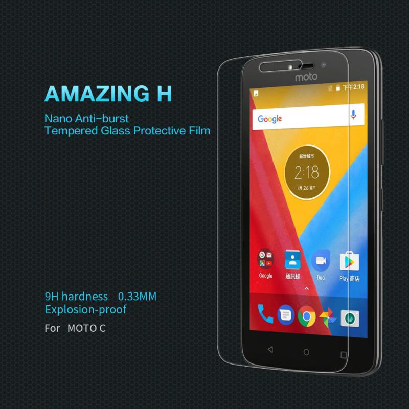 Nillkin Amazing H tempered glass screen protector for Motorola Moto C order from official NILLKIN store