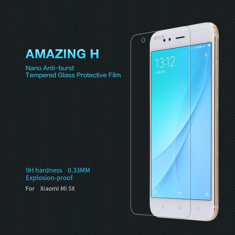 Nillkin Amazing H tempered glass screen protector for Xiaomi Mi5X (Mi 5X, Mi A1) order from official NILLKIN store