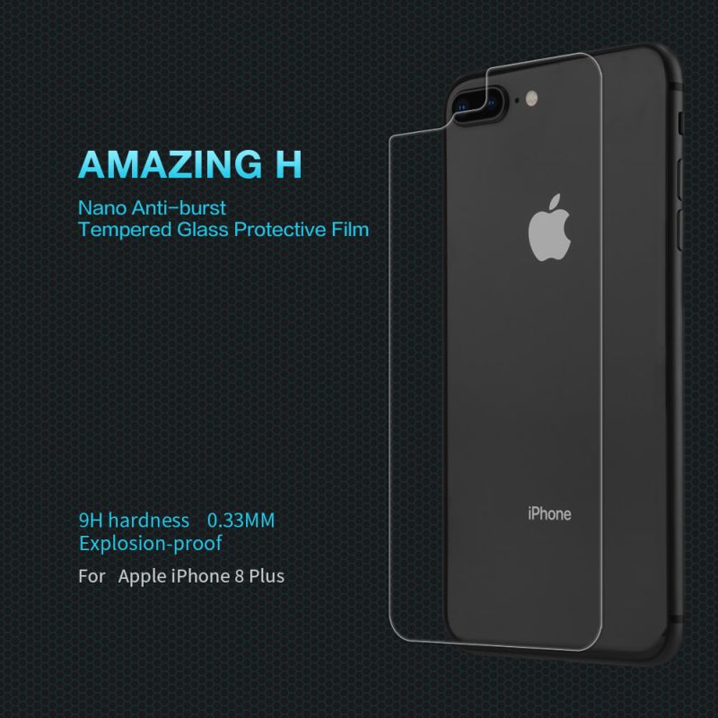 Nillkin Amazing H back cover tempered glass screen protector for Apple iPhone 8 Plus order from official NILLKIN store