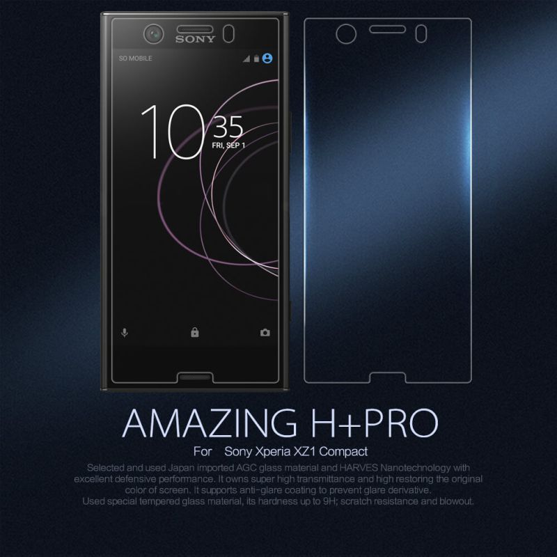 Nillkin Amazing H+ Pro tempered glass screen protector for Sony Xperia XZ1 Compact order from official NILLKIN store
