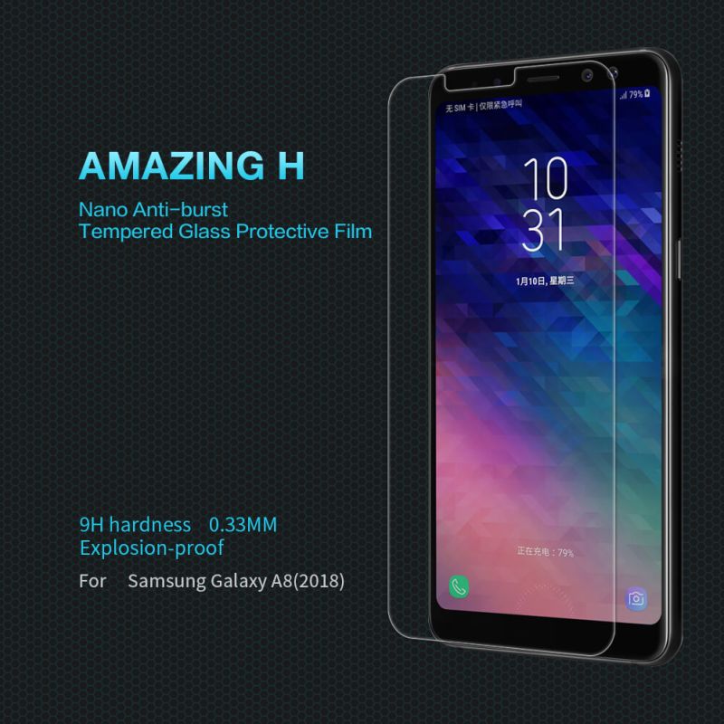 Nillkin Amazing H tempered glass screen protector for Samsung Galaxy A8 (2018) order from official NILLKIN store