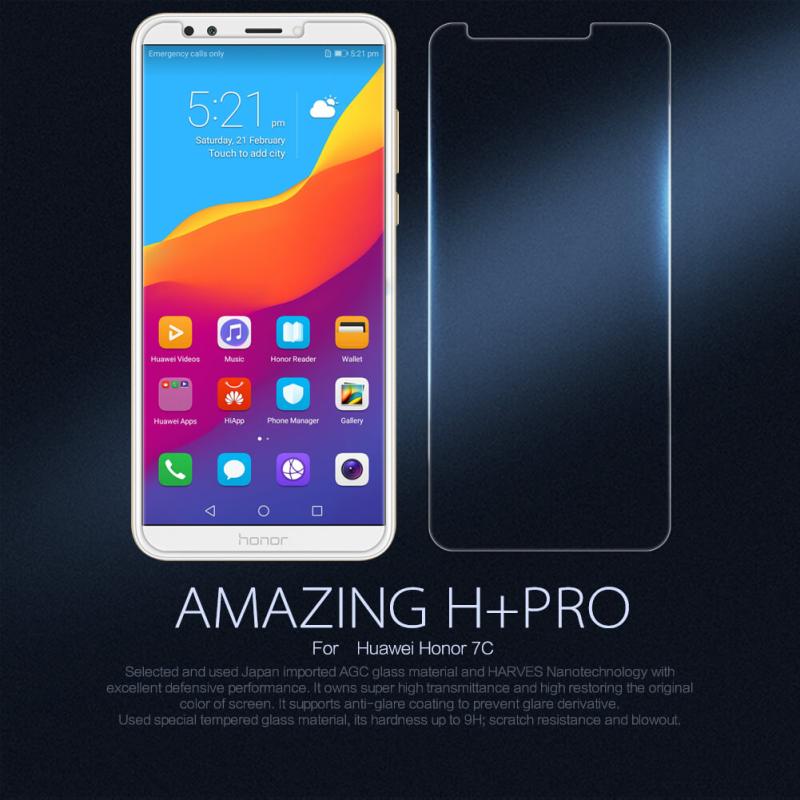 Nillkin Amazing H+ Pro tempered glass screen protector for Huawei Honor 7C order from official NILLKIN store