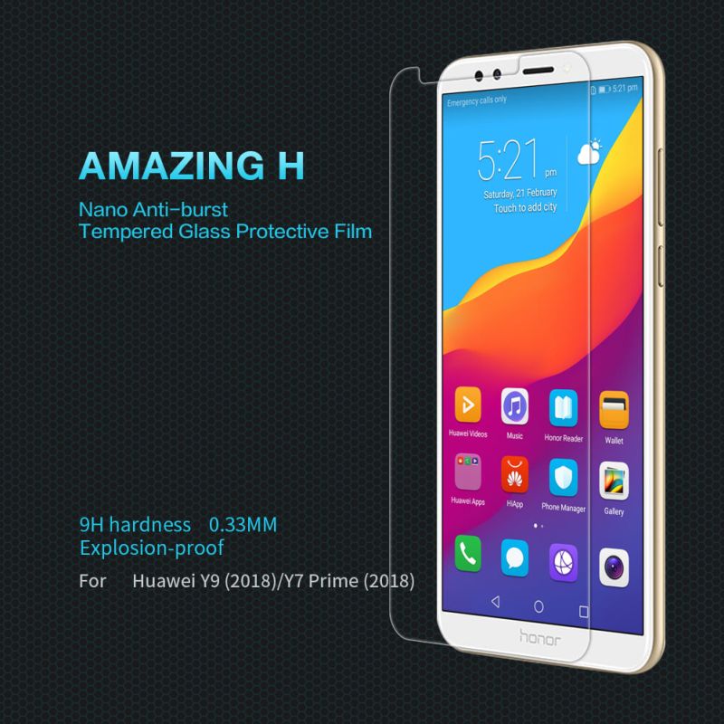 Nillkin Amazing H tempered glass screen protector for Huawei Y9 (2018) / Y7 Prime (2018) / Huawei Enjoy 8 / Huawei Enjoy 8 Plus order from official NILLKIN store