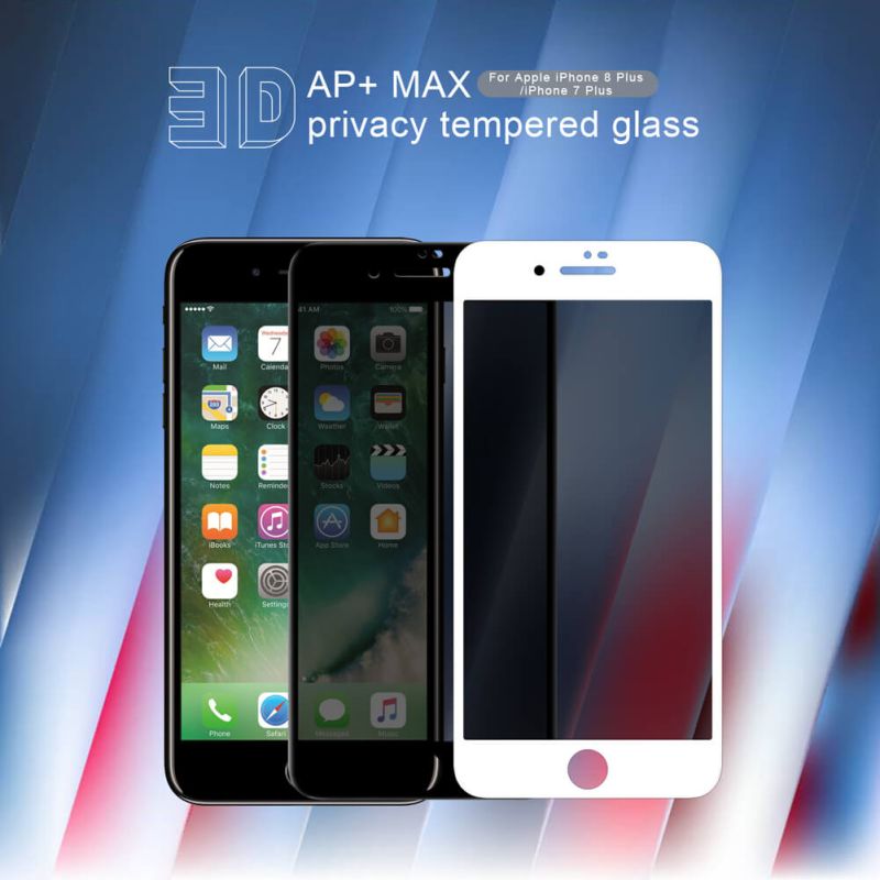 Nillkin Amazing 3D AP+ Max privacy tempered glass screen protector for Apple iPhone 8 Plus / iPhone 7 Plus order from official NILLKIN store
