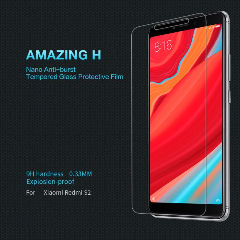 Nillkin Amazing H tempered glass screen protector for Xiaomi Redmi S2 order from official NILLKIN store