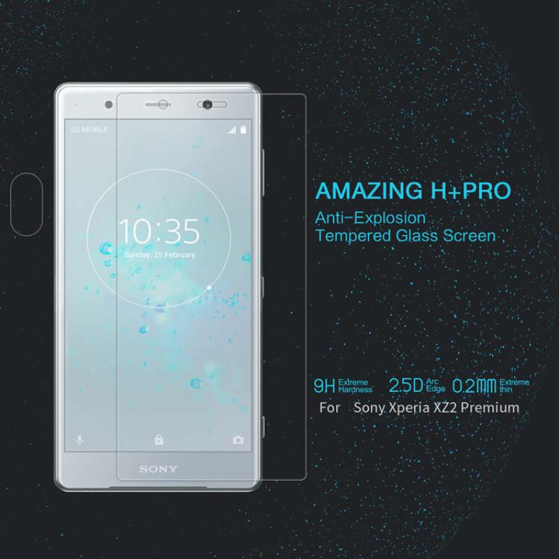 Nillkin Amazing H+ Pro tempered glass screen protector for Sony Xperia XZ2 Premium order from official NILLKIN store