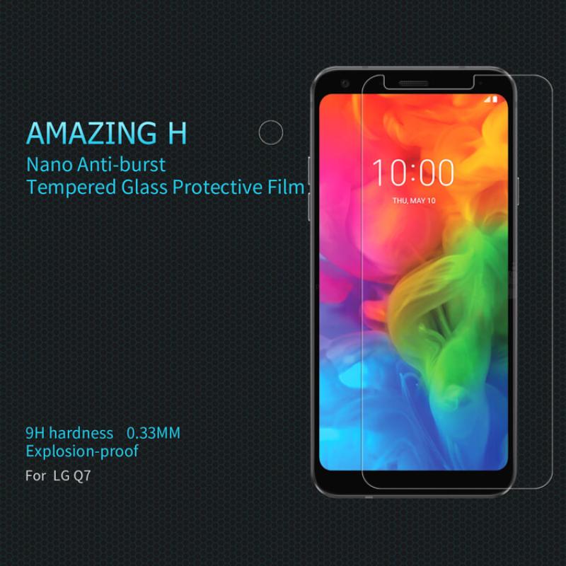 Nillkin Amazing H tempered glass screen protector for LG Q7 order from official NILLKIN store