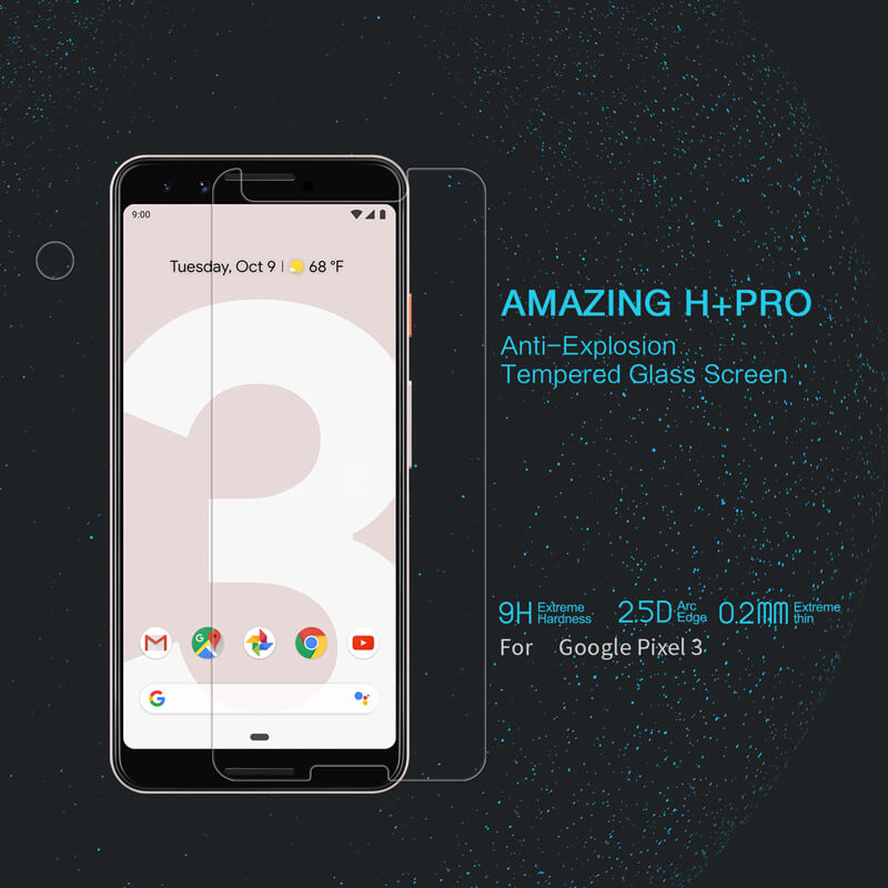 Nillkin Amazing H+ Pro tempered glass screen protector for Google Pixel 3 order from official NILLKIN store