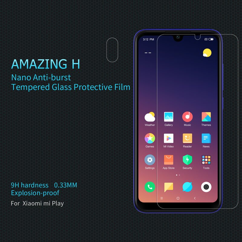 Nillkin Amazing H tempered glass screen protector for Xiaomi MiPlay (Mi Play) order from official NILLKIN store
