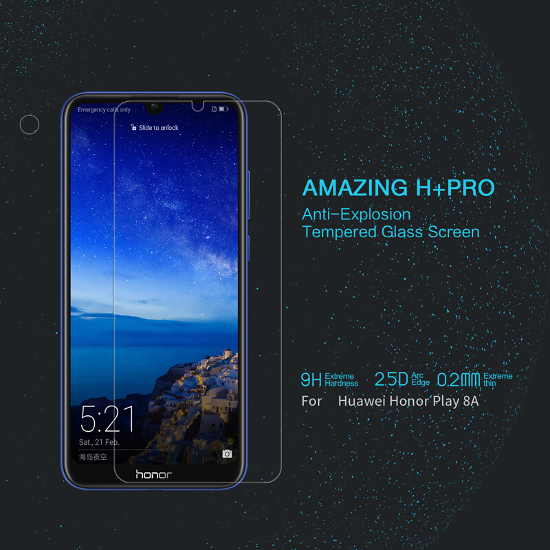 Nillkin Amazing H+ Pro tempered glass screen protector for Huawei Honor Play 8A order from official NILLKIN store